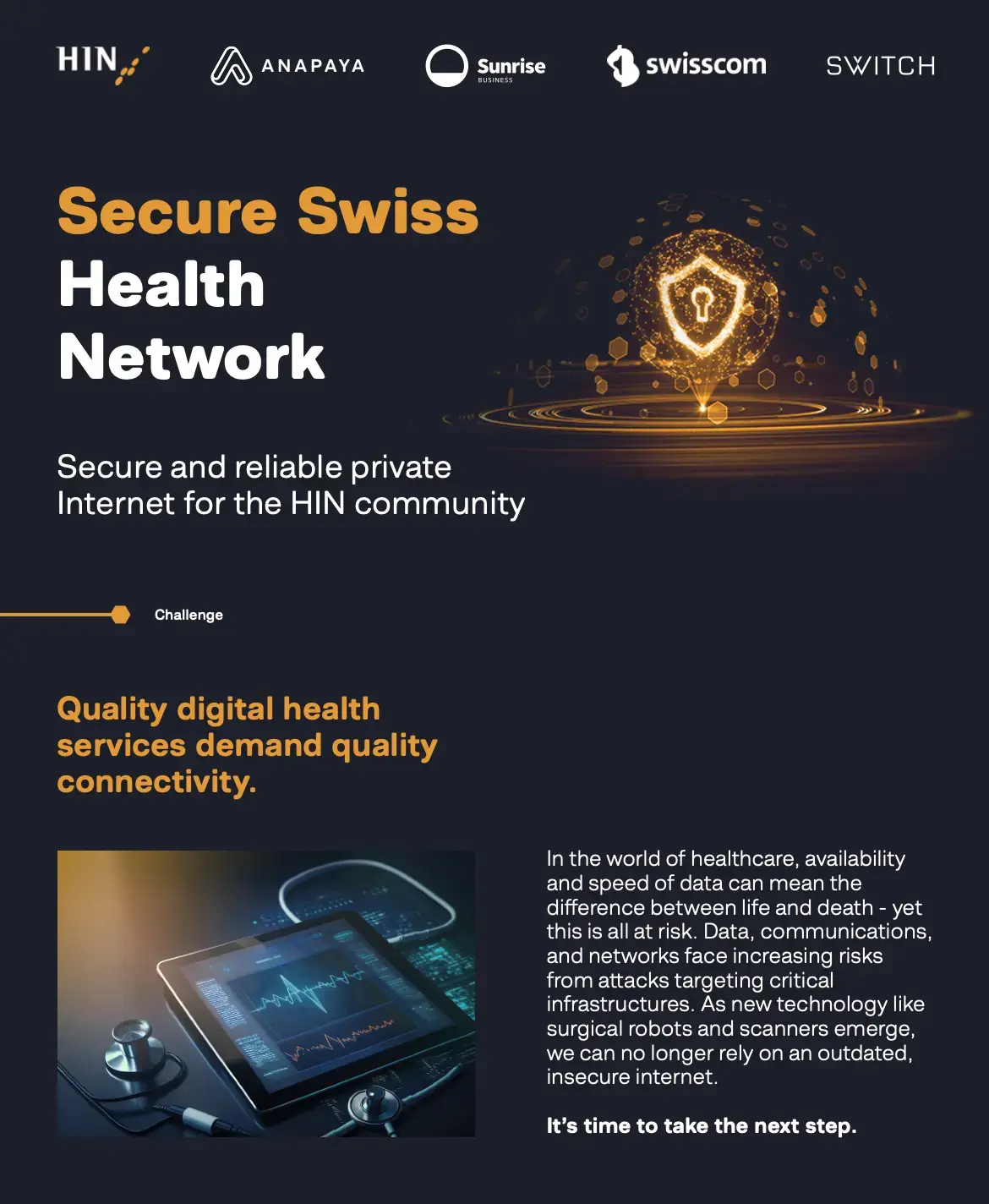 Secure Swiss Health Network (SSHN) Fact Sheet EN