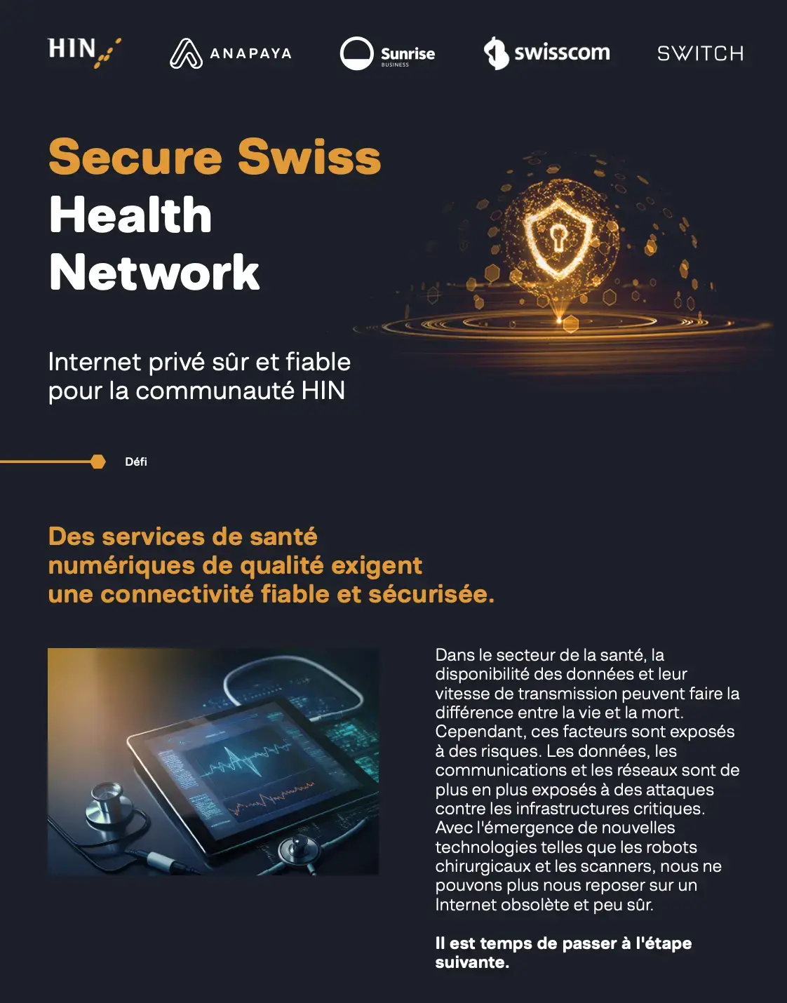 Secure Swiss Health Network (SSHN) Fact Sheet FR