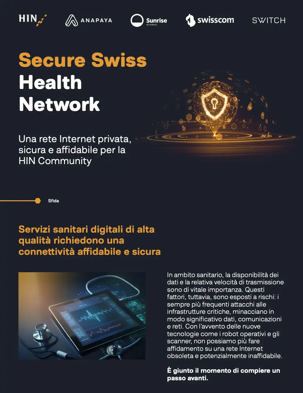 Secure Swiss Health Network (SSHN) Fact Sheet IT